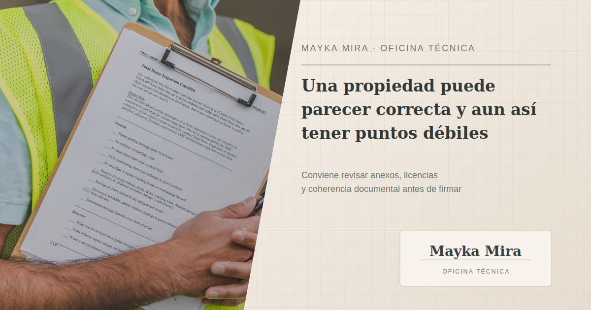 Documentación y revisión técnica para saber si una propiedad es legal Documentación y revisión técnica para saber si una propiedad es legal
